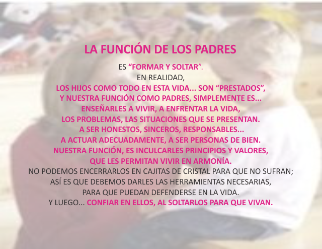 La función de los padres Abril 15 de 2010